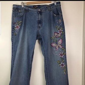 Angels stretch comfy jeans with bling!